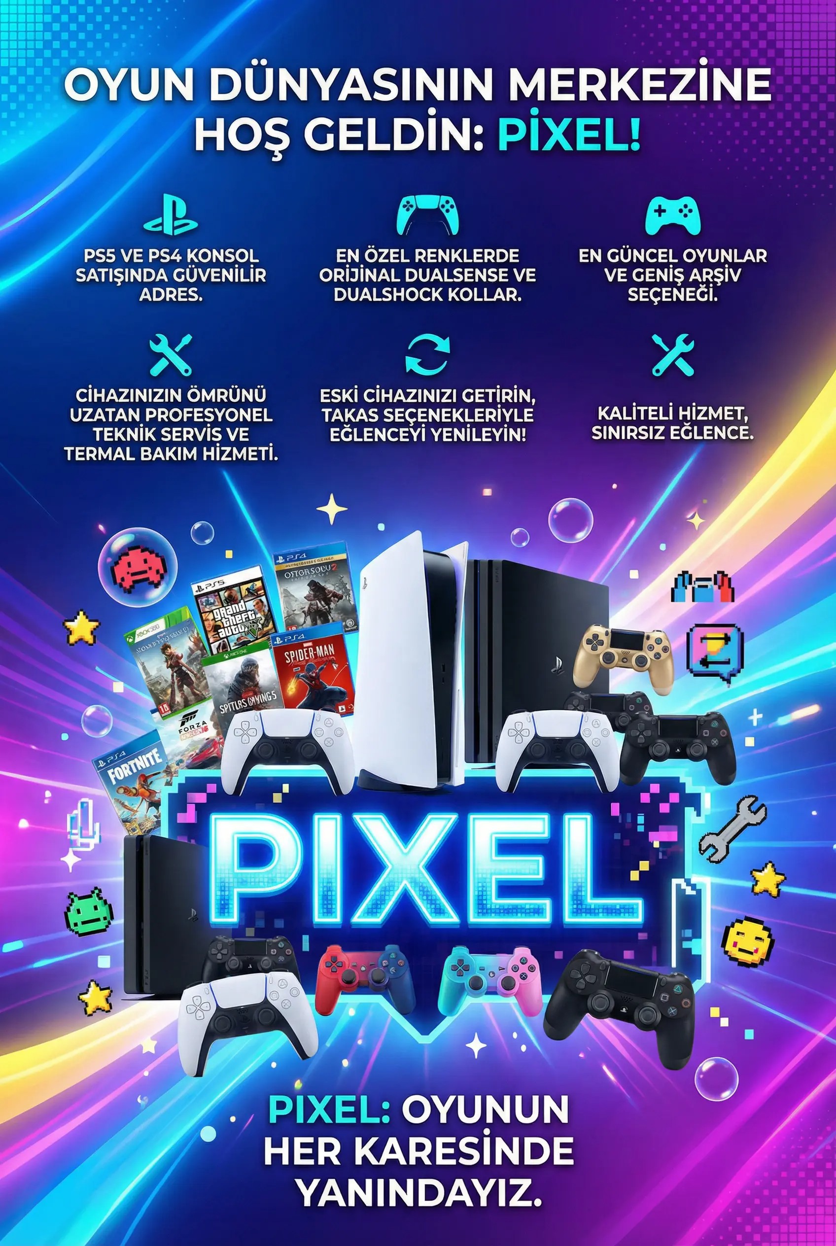 Oyun Dünyasında Yeni Bir Dönem: Pixel Web Sitemiz Yenilendi!